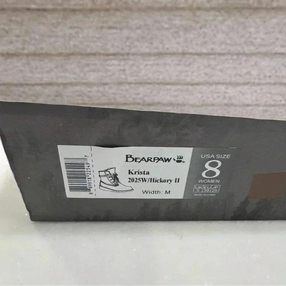 Bearpaw Krista Woman’s Size 8 Boots Suede, Wool Sheepskin Lined Lace Up - Picture 5 of 10